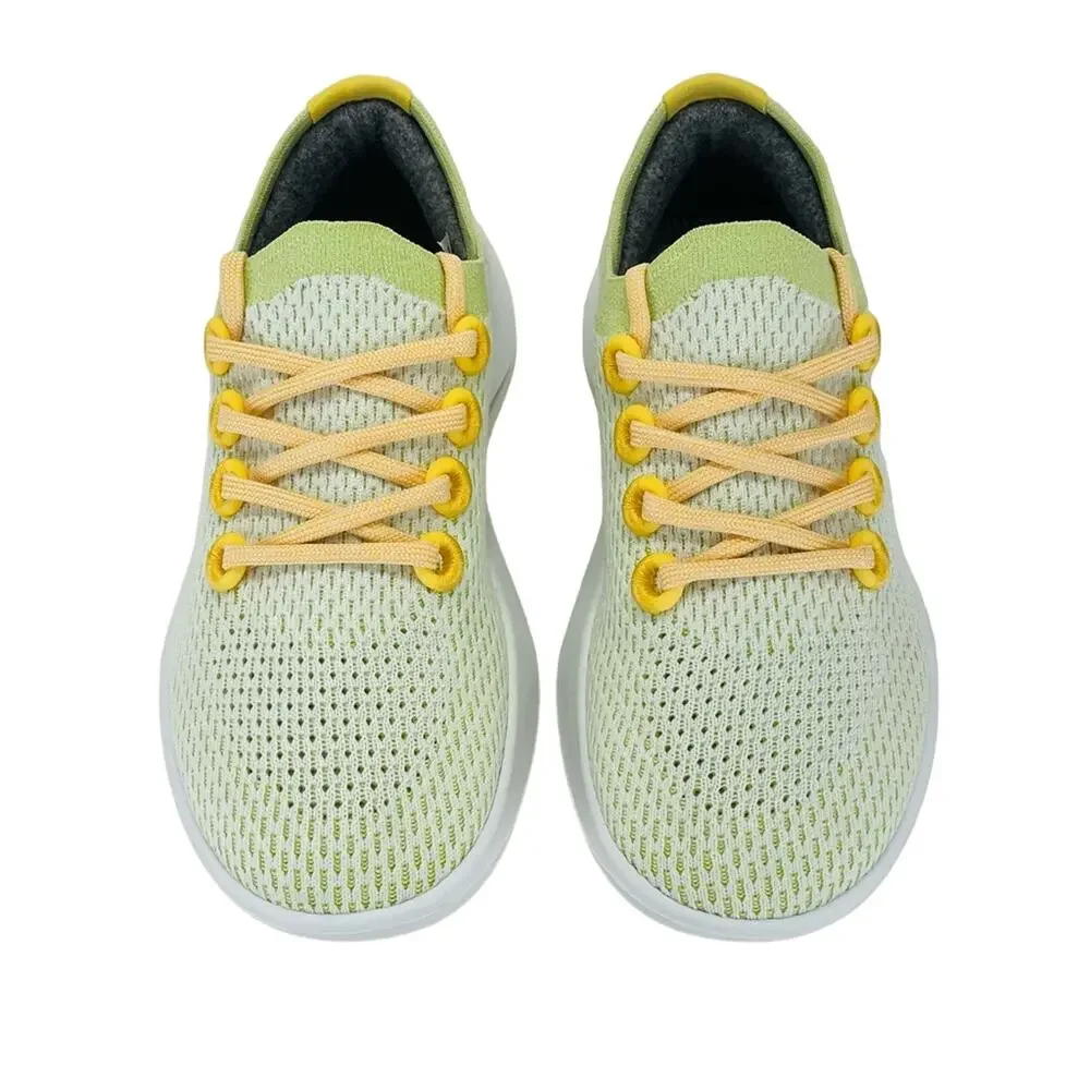 Allbirds Tree Dashers TD Wn Running Shoes/Sneakers Sz 7 Green/Yellow Sustainable